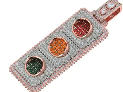 Traffic lights  pendant 3D print model 3D print model