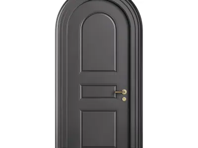 Modern entrance door 18 3D model