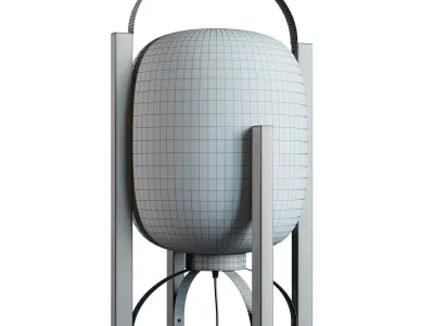 Table lamp Brass Stand 3D model