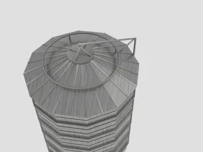  Sharman Farm Silo  Low-poly 3D model