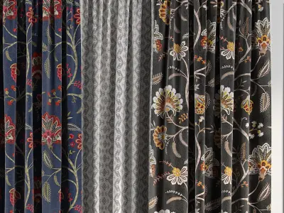 Curtain Set 78 3D model