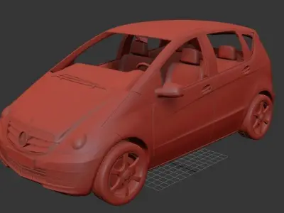 Mercedes Benz A class 5 door 2010 3D print model