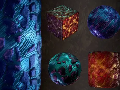 Crystal material - VOL 28 - Maps - Sbsar Texture