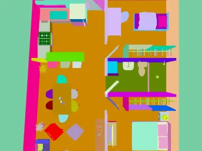 VISTA TOP CASA 3D model