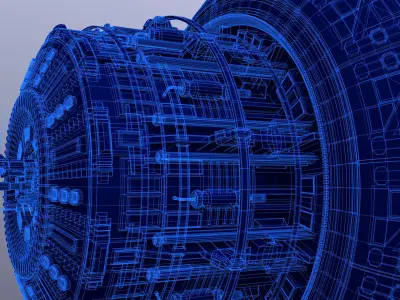 Futuristic Sci-Fi Zeneth Station 3D model