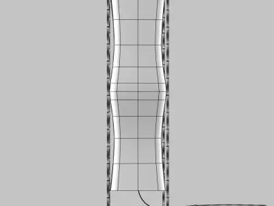 Bamboo Floor Lamp 3D model