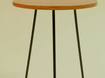 Minimalist Side Table Free 3D model