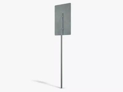 No Parking Sign Low-poly 3D model