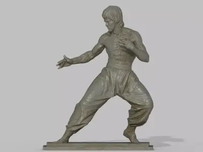 brucelee statue sculpture  3D model