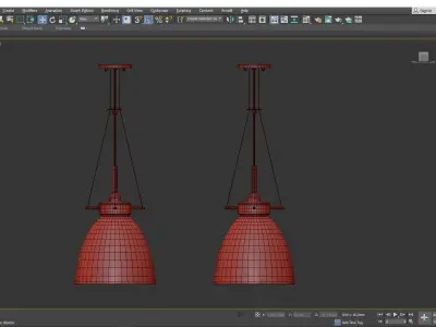 Castelli Pendant Light Low-poly 3D model