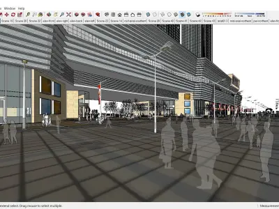 Sketchup Shopping Center D4 3D model