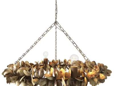 Siena chandelier by Palecek 3D model