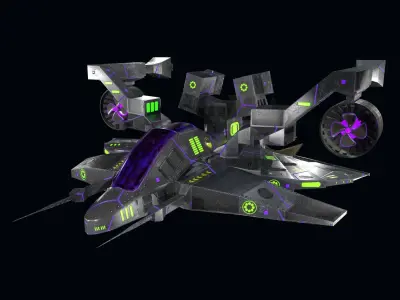 Spaceship 3D model 13