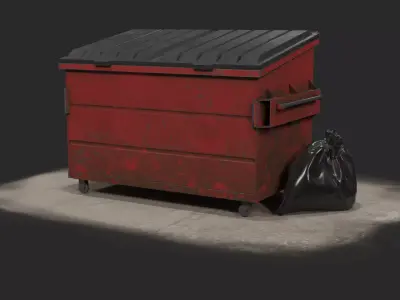 Trash Corner 3D model