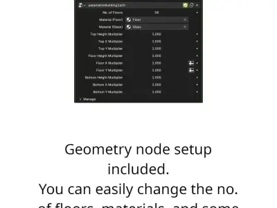 Parametric Building Collection 1ABCD 2Advanced 3D model