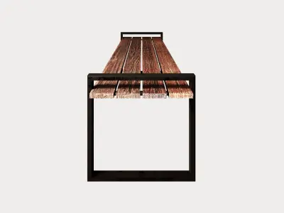 PARK BENCH Low-poly 3D model