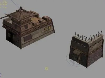 Game Desert - Building - Store 02 3D model
