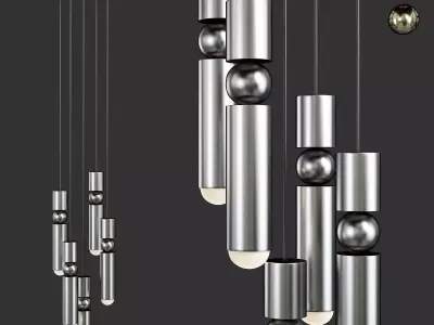 FULCRUM CHANDELIER Low-poly 3D model