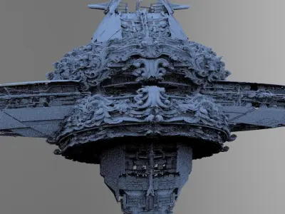 Ocean Cyberpunk Atlantis Deep city tower 3 3D model