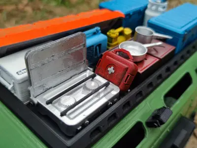1-10 Offroad Expedition Trailer 3D print model