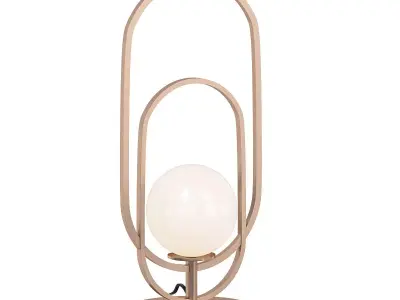 leith table lamp - gold 3D model