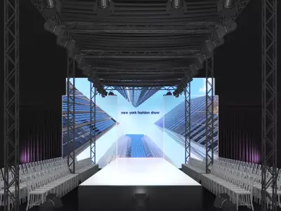 Fashion Show Catwalk 3D model