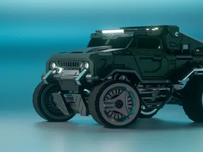 Military Armored Truck 3D print model