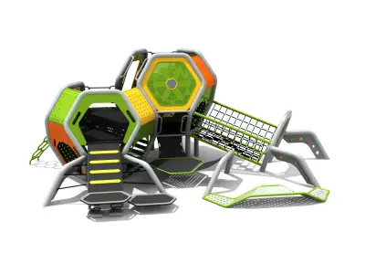 Kids outdoor commercial play structure 3D model 3D model