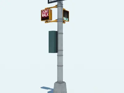 NYC Street Elements 3D model