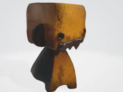 Rusty Cartoon Robot 3D Model 3D model