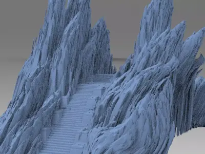 Dantes Underworld Staircase 1  3D model