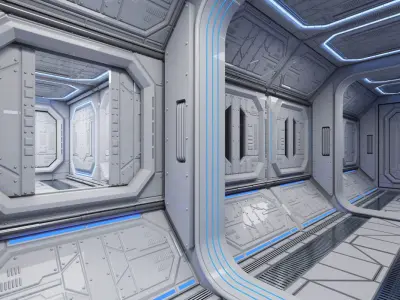 Sci Fi Interior 1 3D model