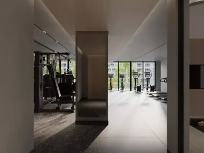 Modern Clubhouse Interior l Party Room l Gym l 3ds Max l Corona 3D model