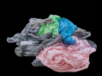 Pile of Clothes on the Ground 3D Scanned Low-poly 3D model