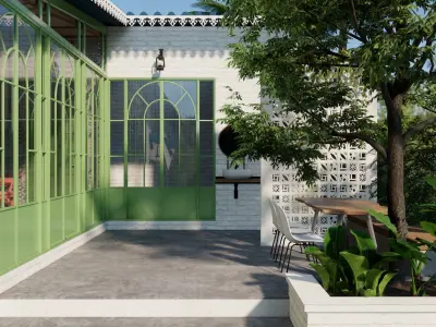 French Restaurant 3D Model 3D model