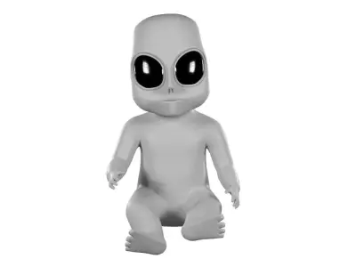 Alien Baby 3D model