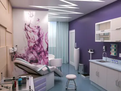 MEDICAL SPACES-DOCTOR OFFICE-GENERAL CLINIC 3D model