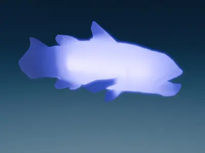 Indirect lighting of living fossils 3D model