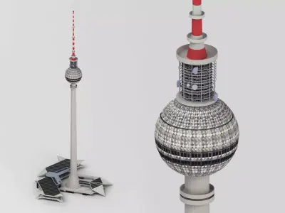 Berlin TV Tower 3D model