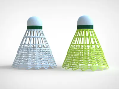 Badminton Shuttlecock 3D model