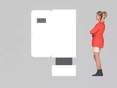 Modern Self Photo Kiosk Digital Selfie Studio 3D model