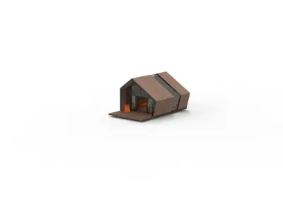 READING HOUSE Low-poly 3D model