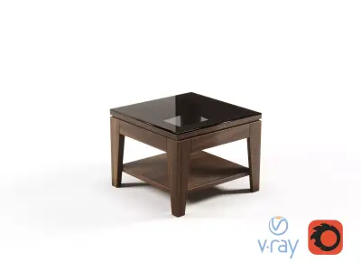 Modern Office Side Coffee Table For Director Free 3D model
