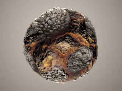 10 Materials Lava Seamless PBR Volume 5 Texture