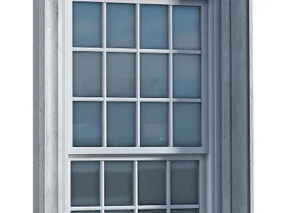 Windows and doors in the British classical style 3D model