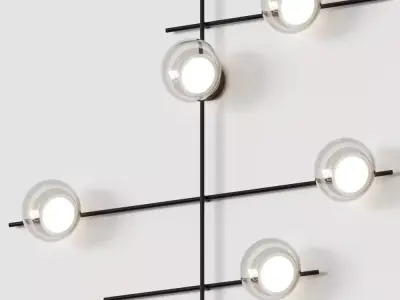 Miloox Mikado 5 Wall Lamp 3D model