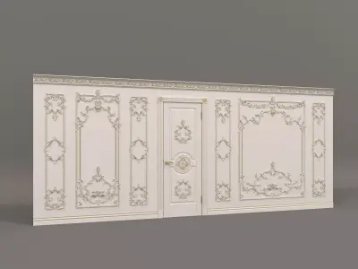 Wall Molding in Classic French style 7 3D model