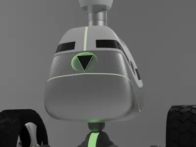 Rover Robot Low-poly 3D model