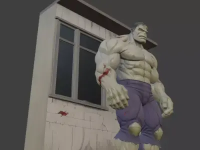 Hulk 3D Model For 3d Printing STL File 3D print model