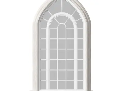 Architectural Classic Window 3D Model 7 3D model